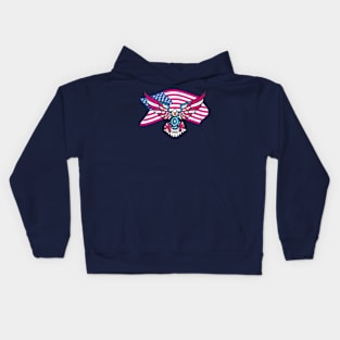 AMERICAN FLAG EAGLE Kids Hoodie